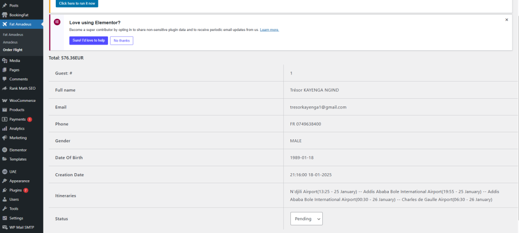 Flight Booking Features in Booking Fat WooCommerce 5 Booking Fat WooCommerce